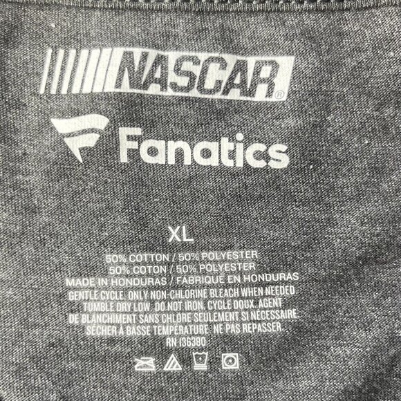 Fanatics Nascar Mens XL Gray Tshirt Brad Kieselowski Racing - Picture 6 of 6
